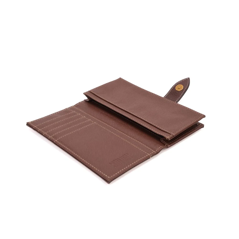 Carteira Retangular Floater Marrom Dark Cocoa - vista 7 de 7