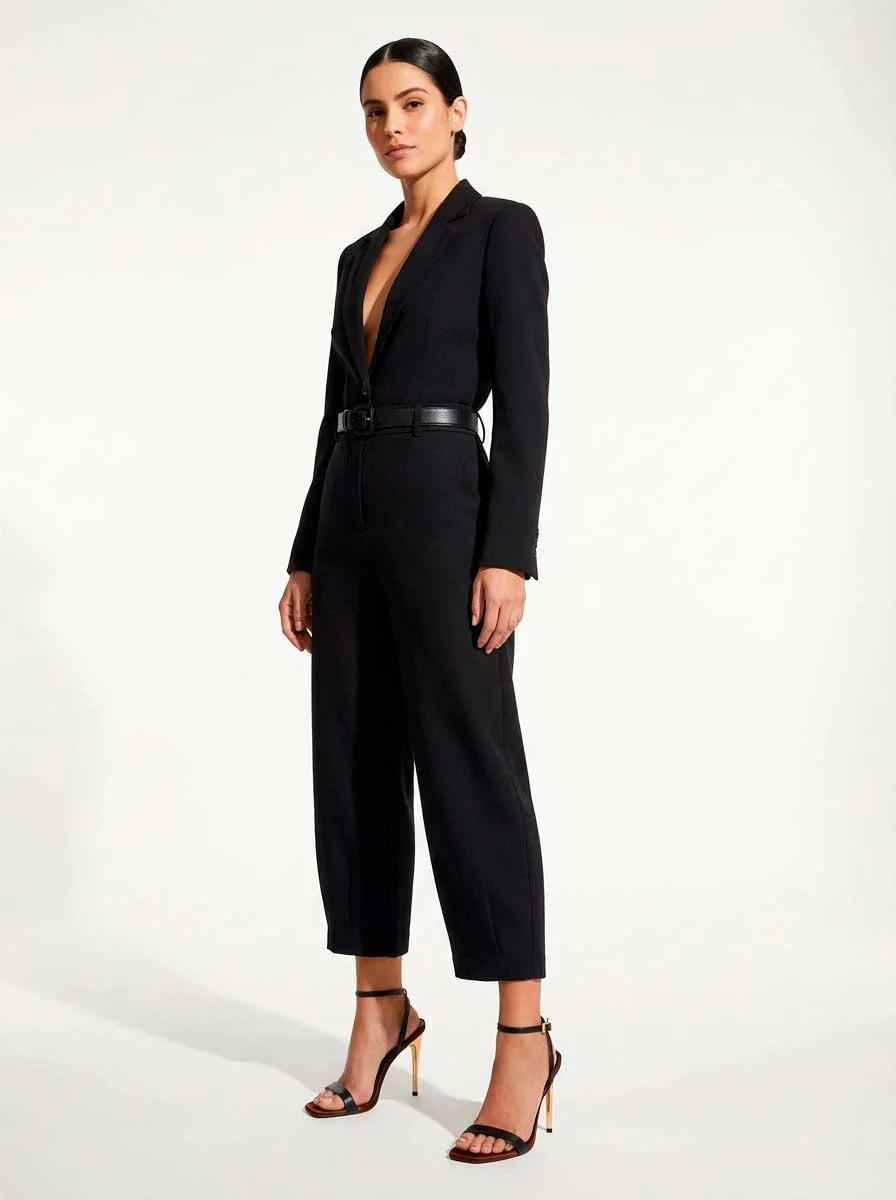 Sandália Couro Pelica Soft Salto Alto Fino Preto - vista 4 de 4