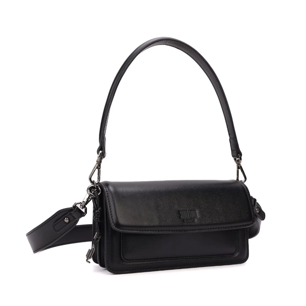 Bolsa Pequena Soft Preto Alça Ombro - vista 2 de 8