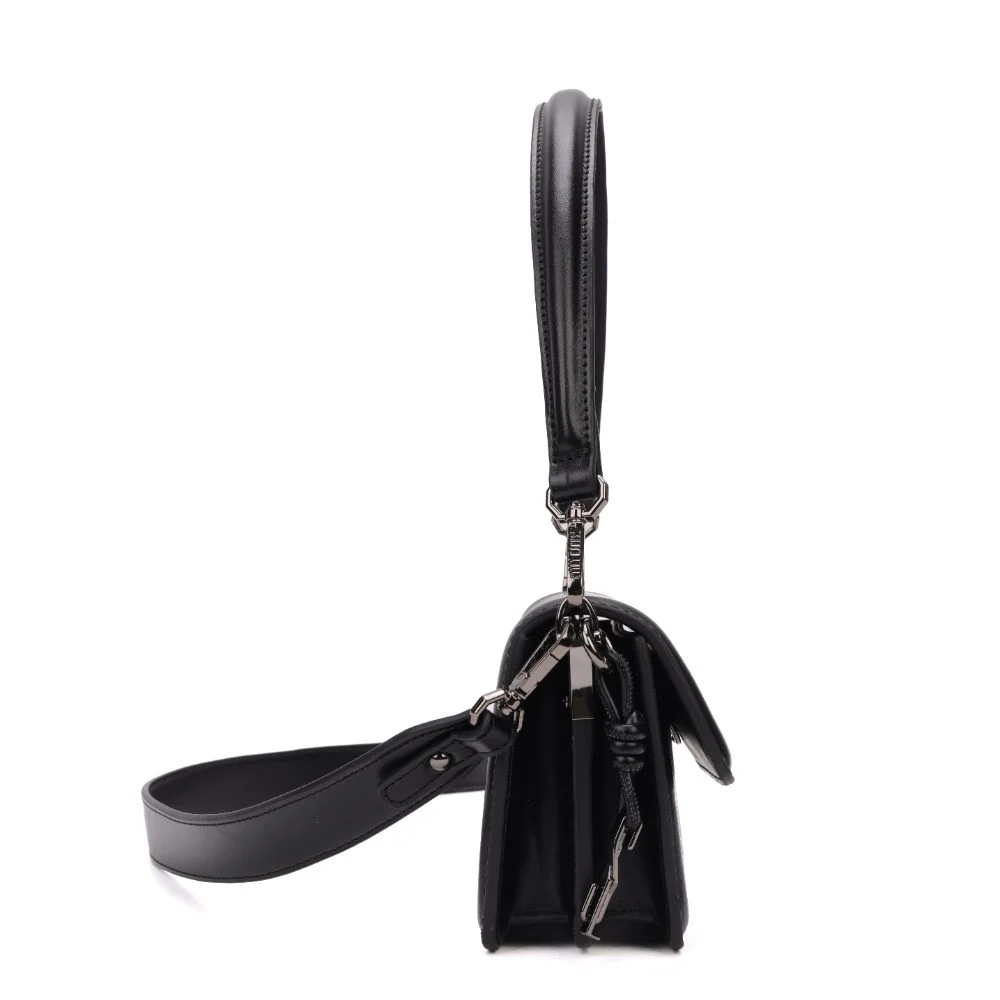 Bolsa Pequena Soft Preto Alça Ombro - vista 4 de 8