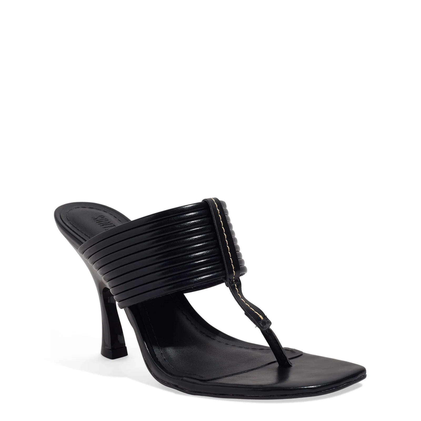 Mule Thong Napa Madri Salto Fino Preto - vista 2 de 4