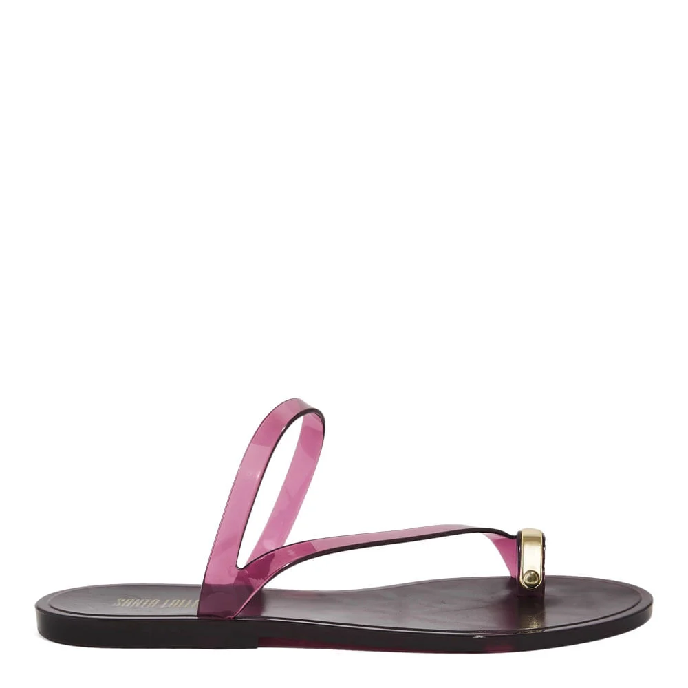 Rasteira Borracha Roxo Bordo Fume - vista 1 de 6