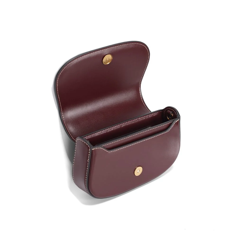 Bolsa Pequena Soft Roxo Berry Alça de Ombro - vista 3 de 4