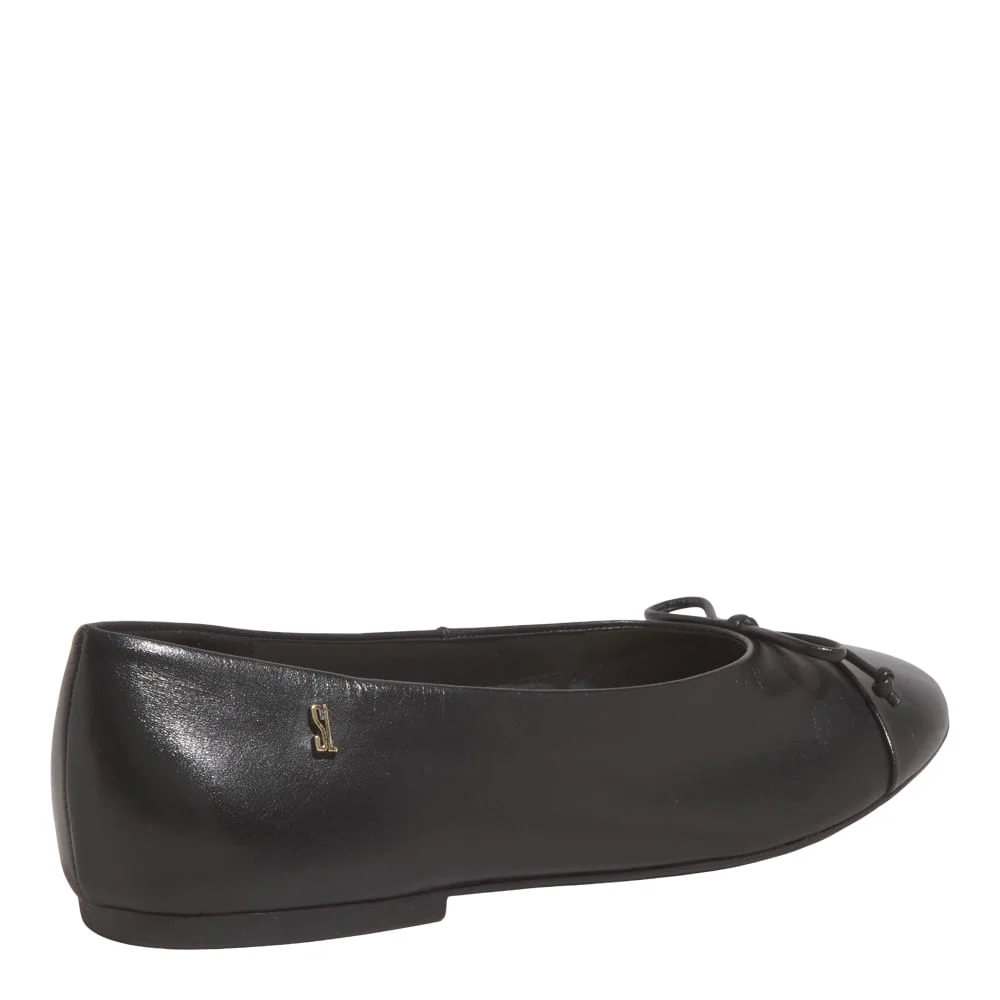 Sapatilha Laço Couro Nobre Soft Preto - vista 3 de 6