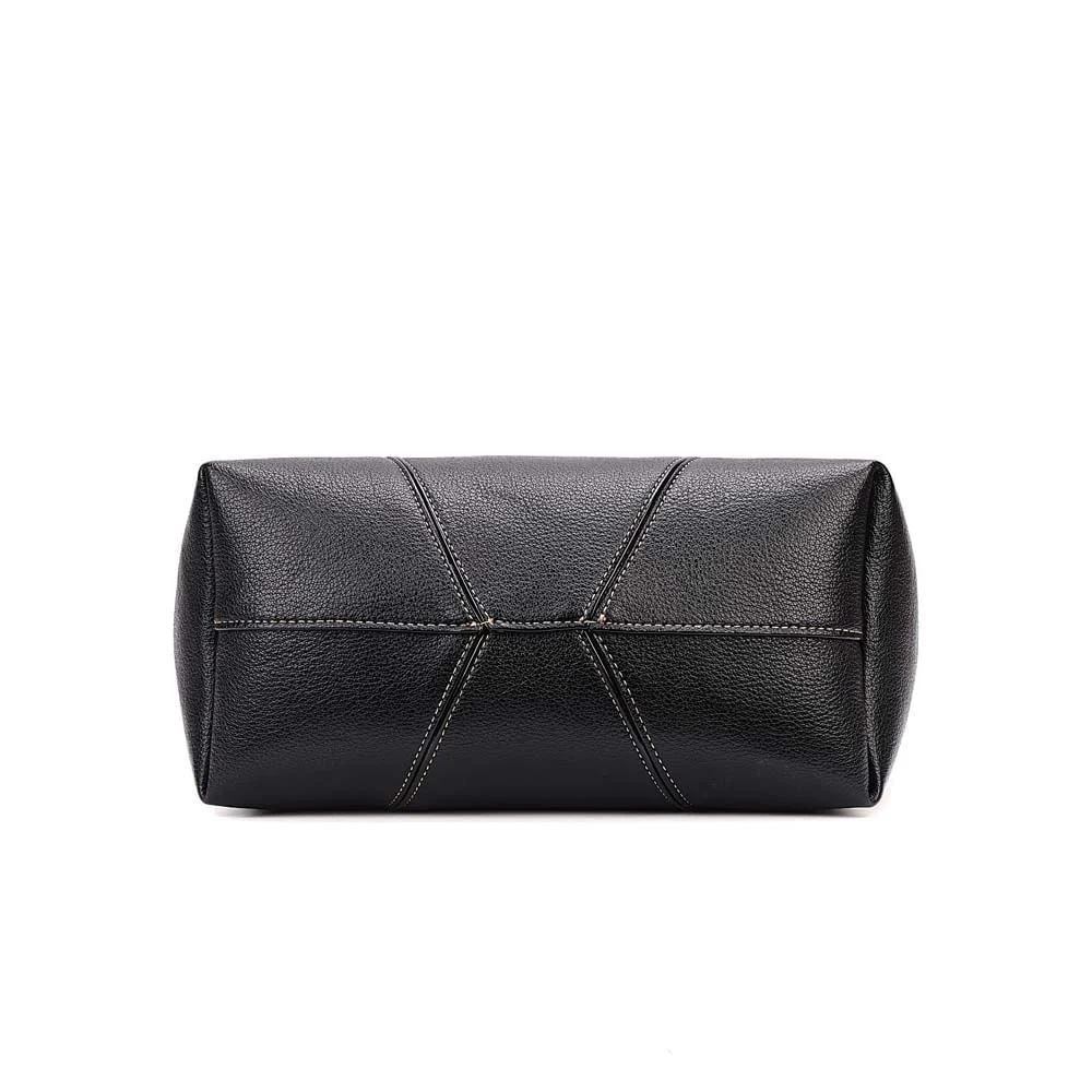 Bolsa Tote Média Floater Preto Alça Longa - vista 6 de 7