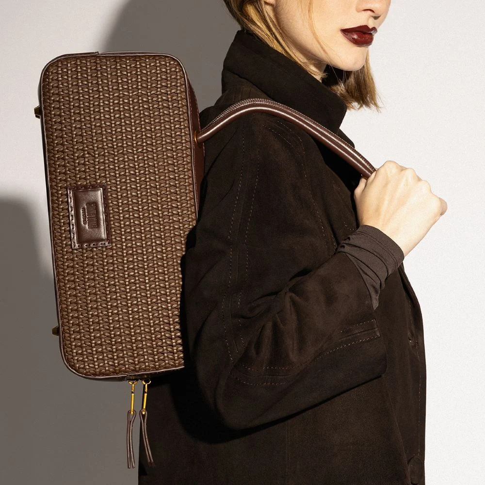 Bolsa Tressê Marrom Dark Alça De Ombro - vista 1 de 7