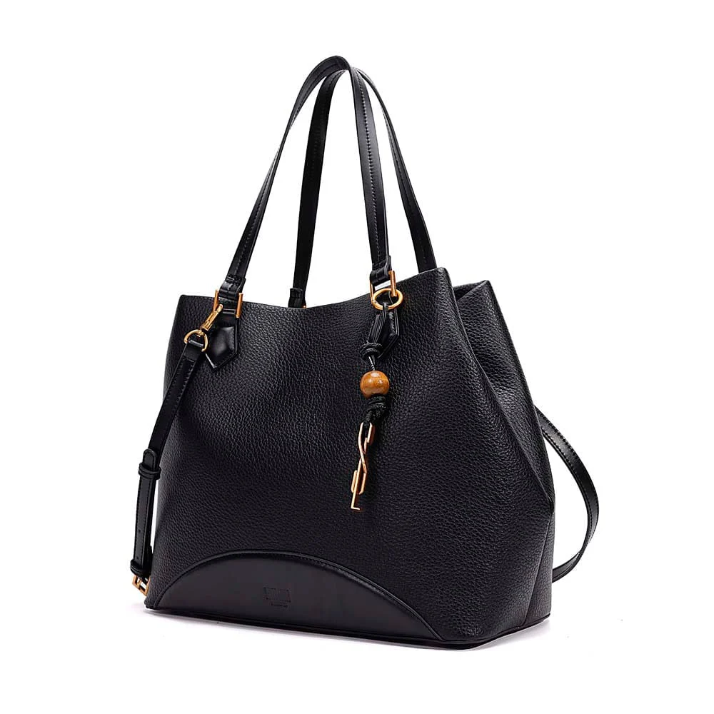 Bolsa Grande Floater Preta Alça De Ombro - vista 3 de 6