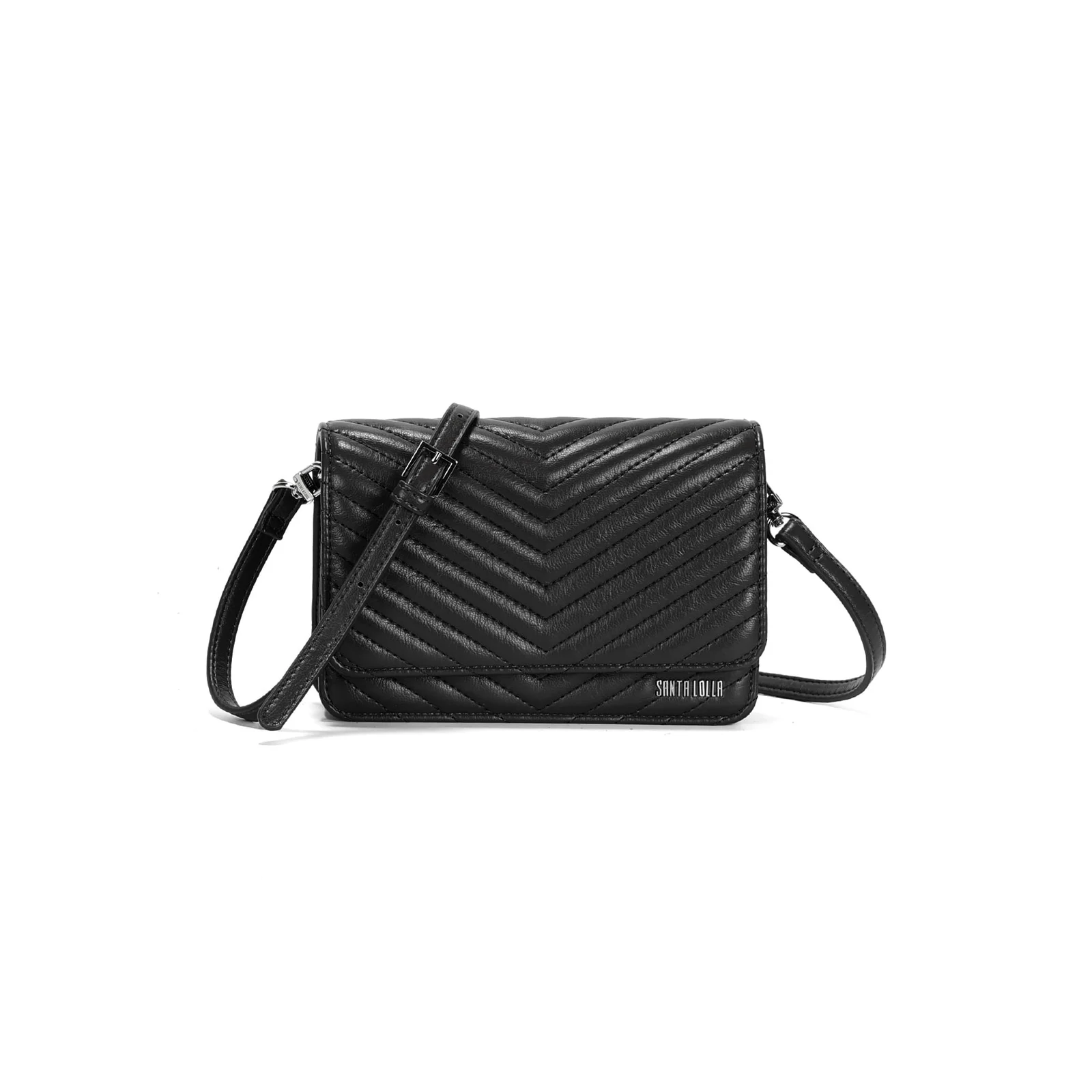 Bolsa Pequena Soft Preto Alça Transversal - vista 1 de 3
