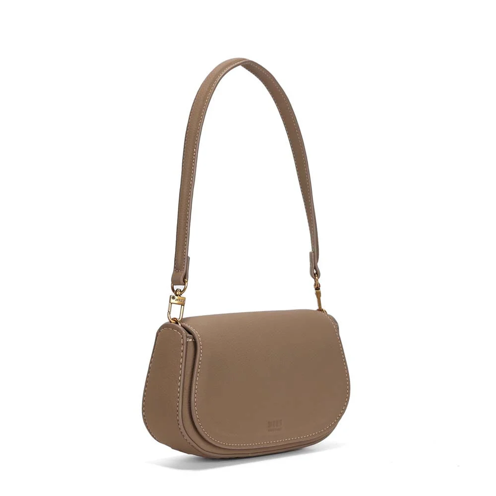 Bolsa Pequena Soft Cinza Fog Alça De Ombro - vista 2 de 4