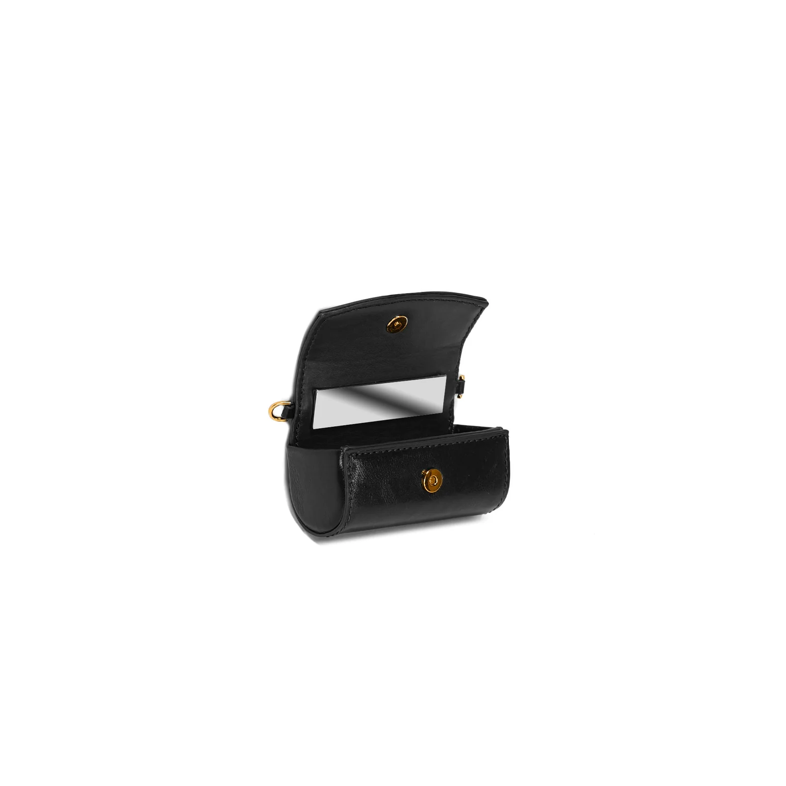 Chaveiro Mini Bolsa Soft Preto Alça Transversal Corrente - vista 3 de 3