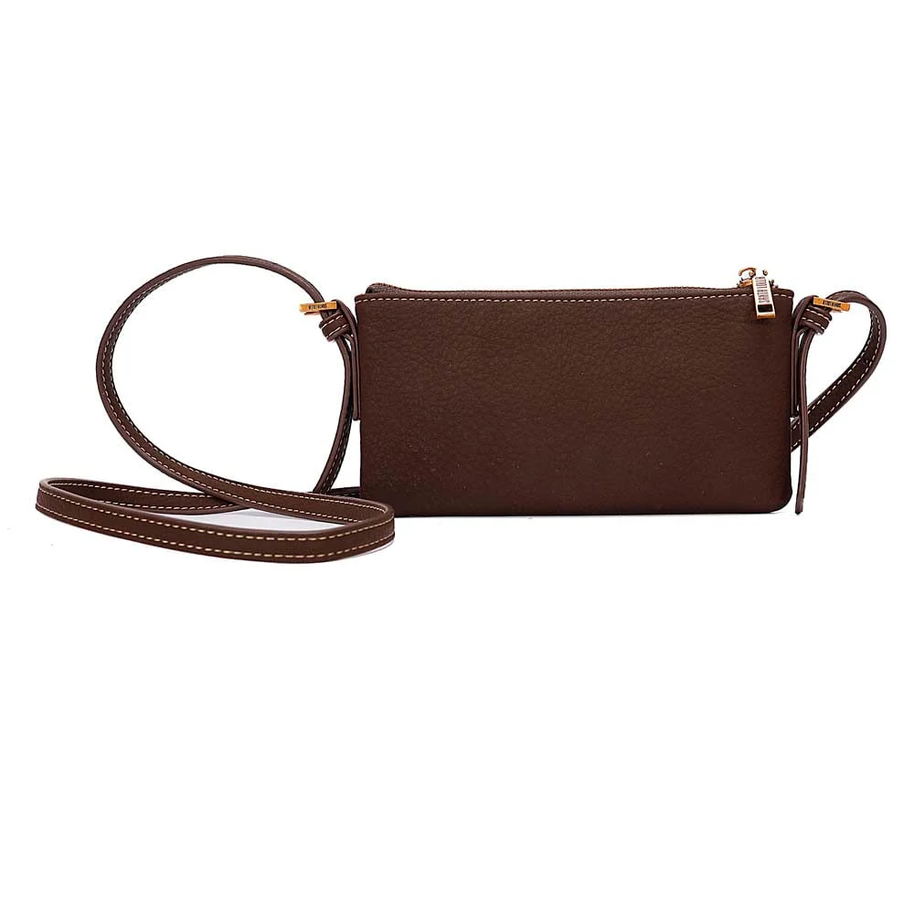 Bolsa Com Caixa Floater Marrom Dark Alça Transversal - vista 5 de 7