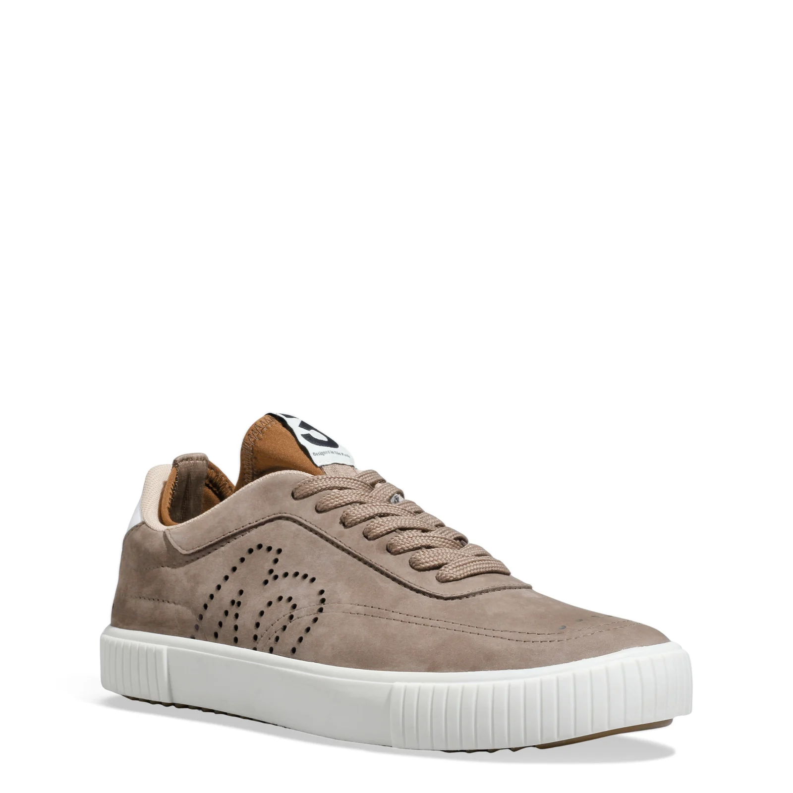 Tênis Masculino Couro Nobuck Cinza Steel - vista 2 de 4