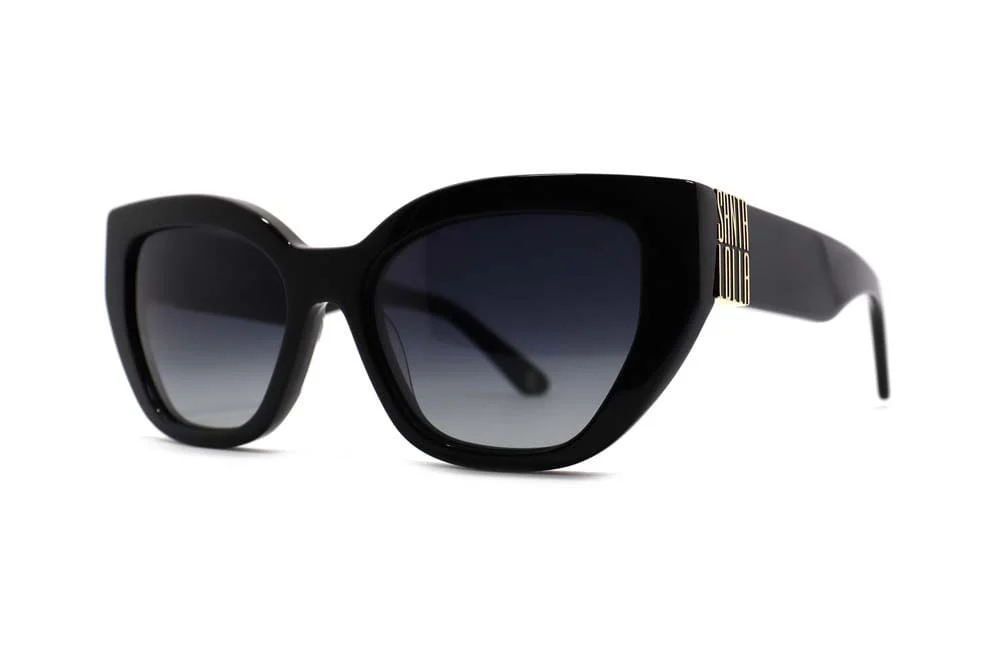 Óculos de Sol Gatinho Acetato Preto - vista 1 de 4