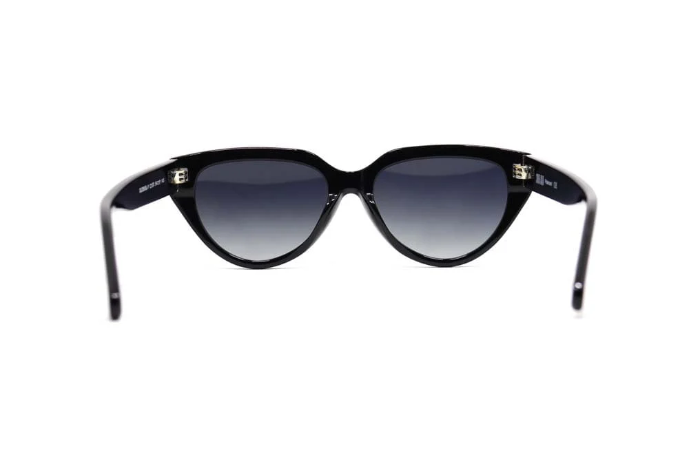 Óculos de Sol Gatinho Acetato Preto - vista 4 de 4