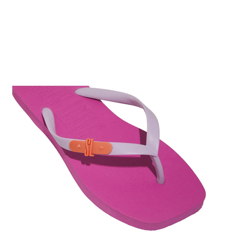 Chinelo Borracha Bico Quadrado Rosa Fúcsia - vista 5 de 6