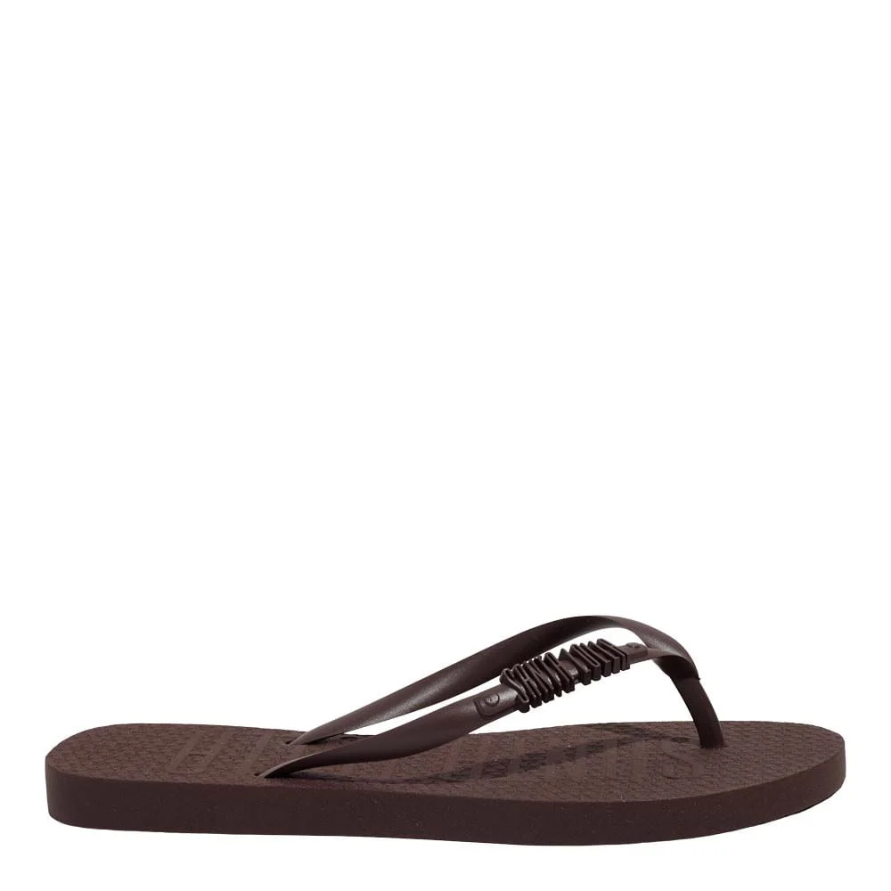Kit Chinelo Flip Flop Borracha E Necessaire Marrom Cocoa - vista 2 de 7