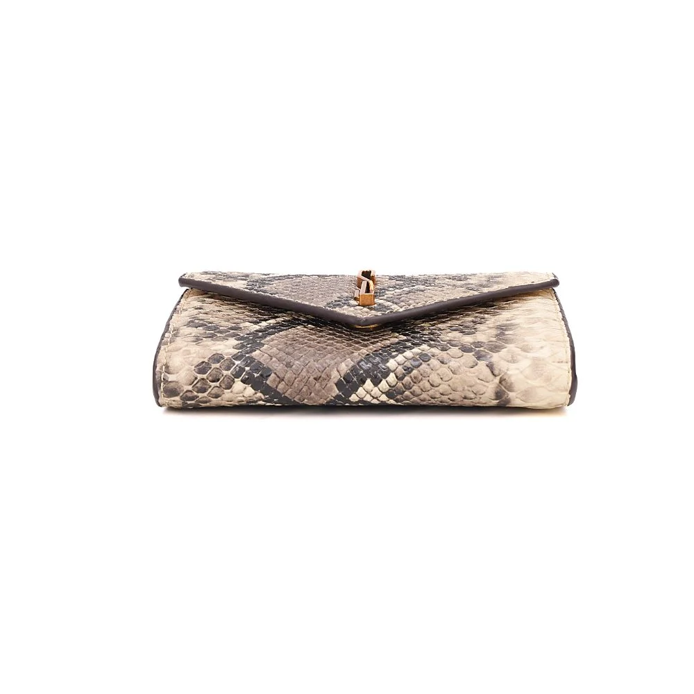 Bolsa Carteira Estampa Animal Print Cobra Alça Transversal - vista 5 de 6