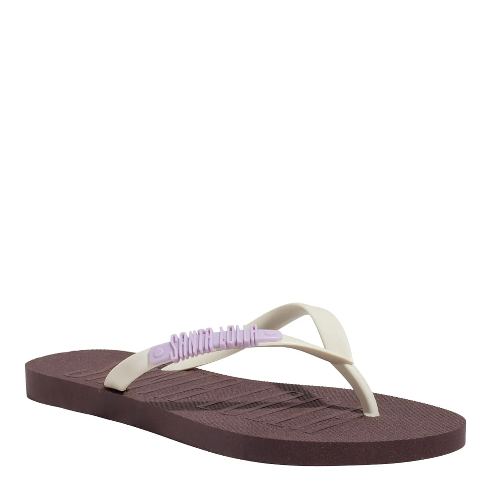 Chinelo Flip Flop Borracha Marrom Cocoa - vista 2 de 6
