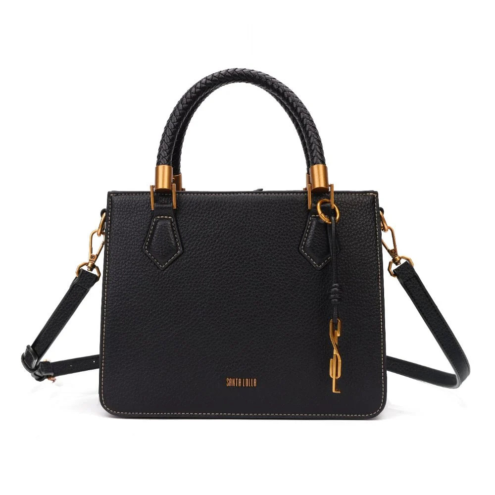Bolsa Média Floater Pespontos Alça Transversal Preta - vista 1 de 1