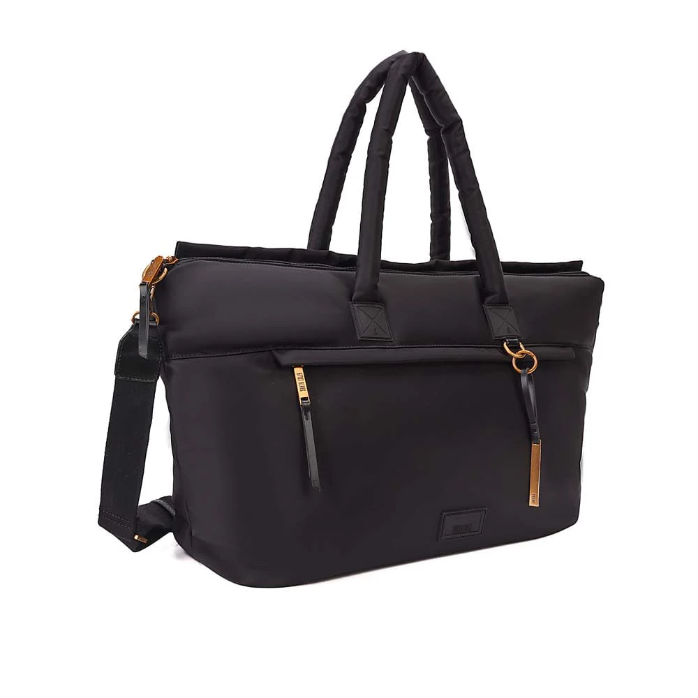 Bolsa Mala Grande Nylon Tiracolo Preto - vista 1 de 7