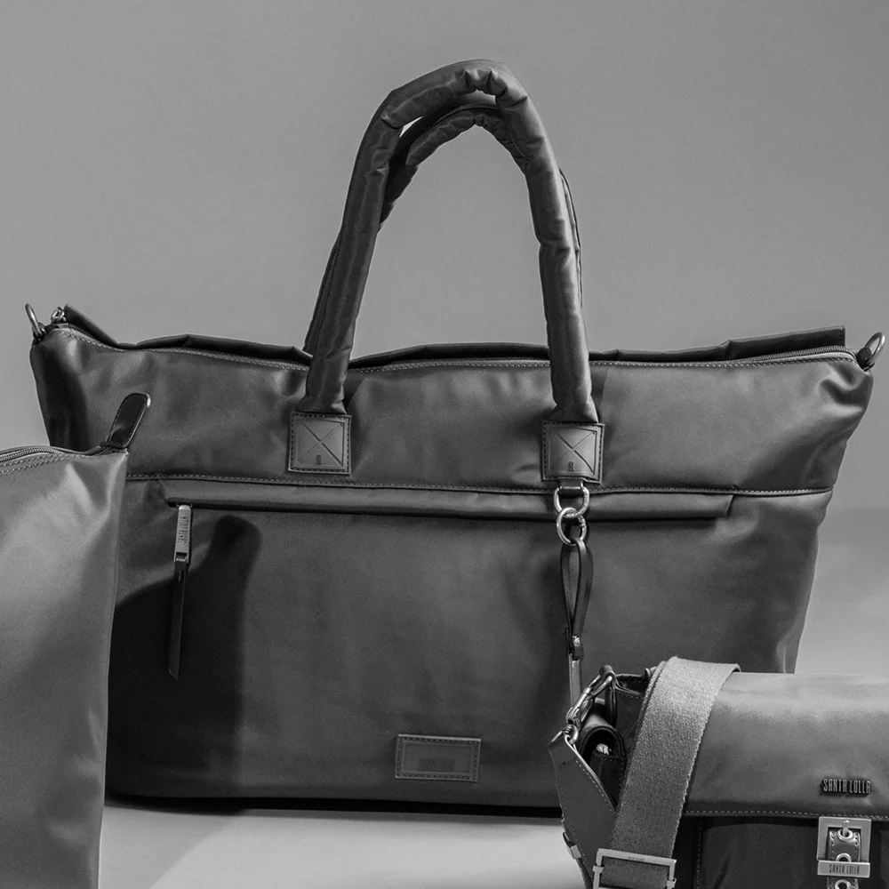 Bolsa Mala Grande Nylon Tiracolo Preto - vista 7 de 7