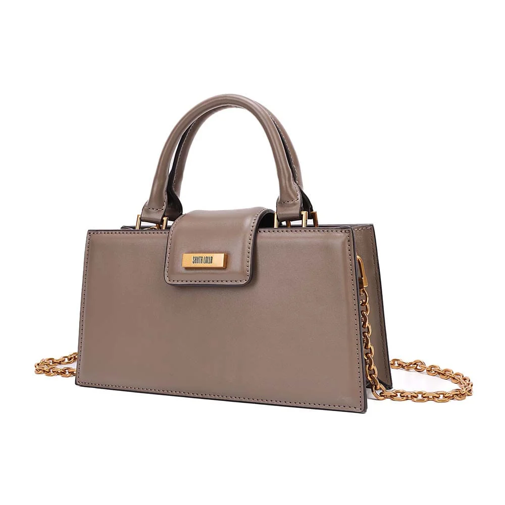 Bolsa Estruturada Soft Cinza Steel Alça Corrente - vista 4 de 8