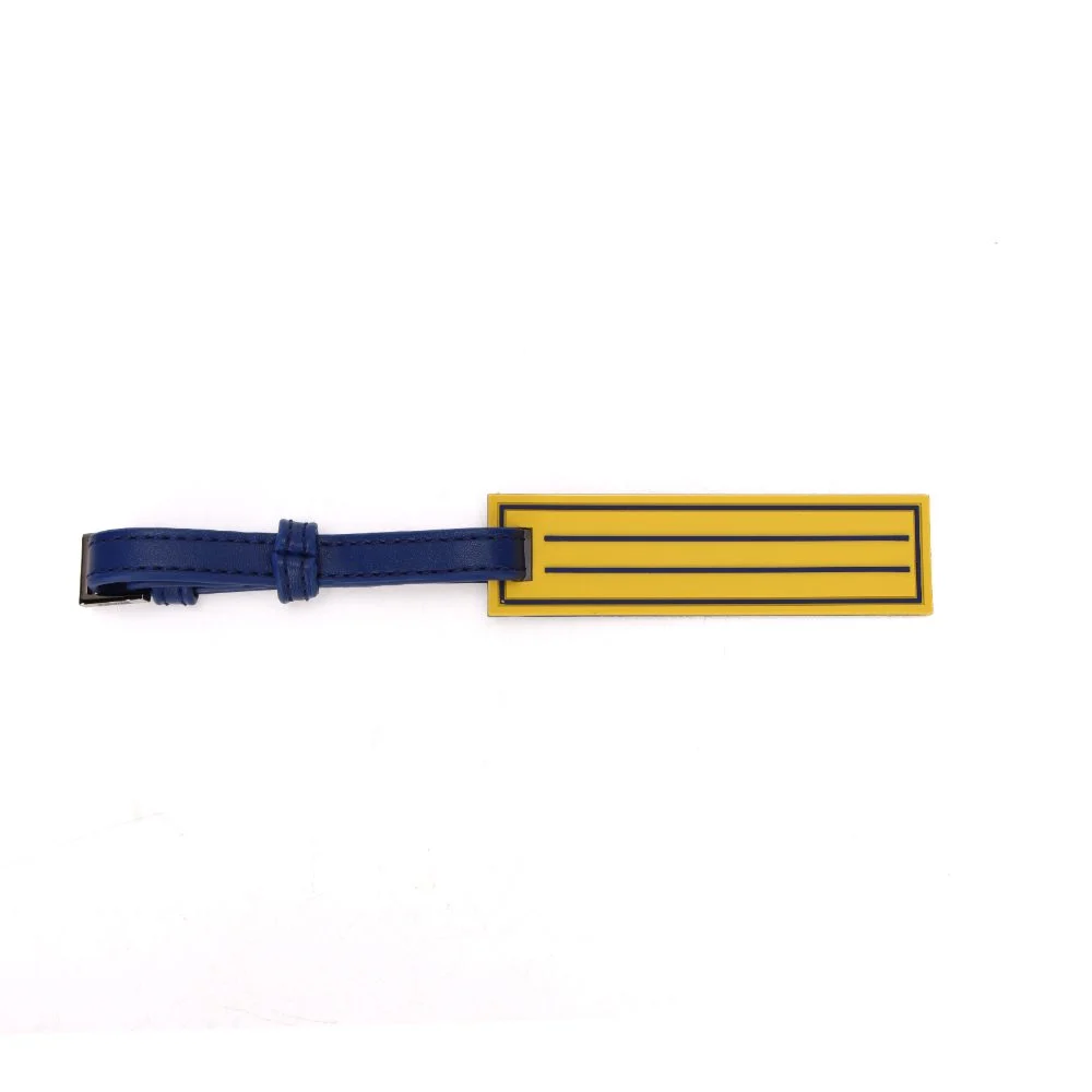 Chaveiro Tag Borracha Azul E Amarelo - vista 1 de 2