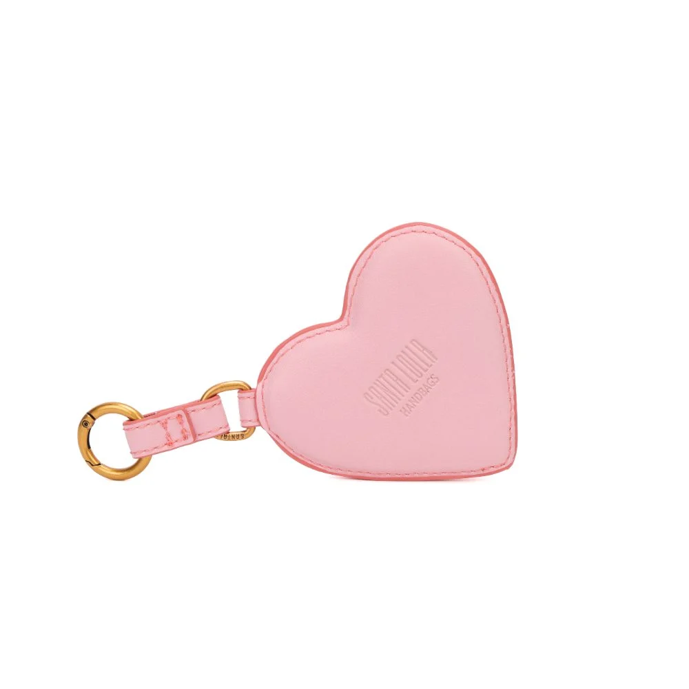 Chaveiro Espelho Coração Soft Rosa Bebê - vista 7 de 7