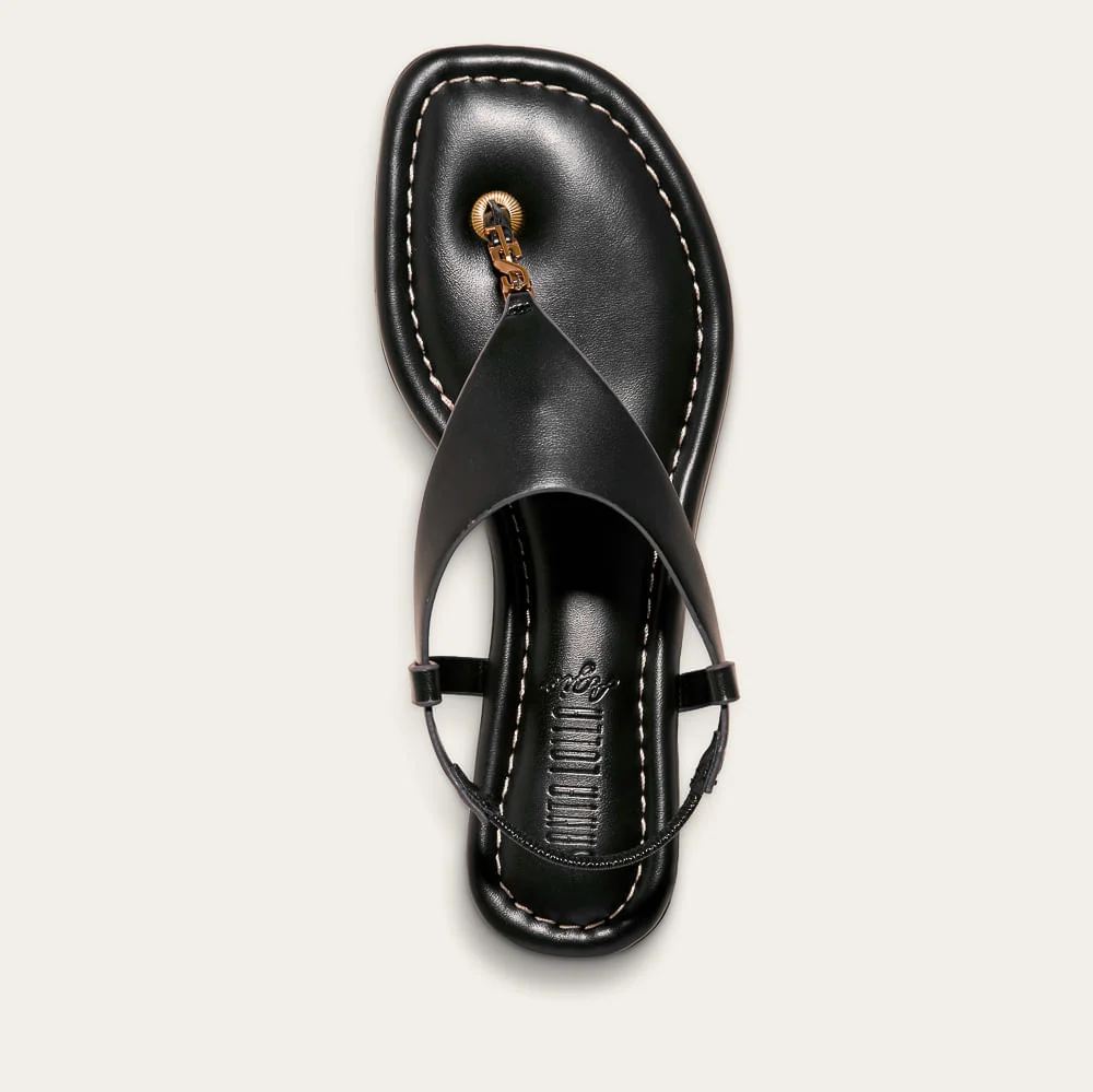 Rasteira Napa Gy Pespontos Preta Black - vista 2 de 2