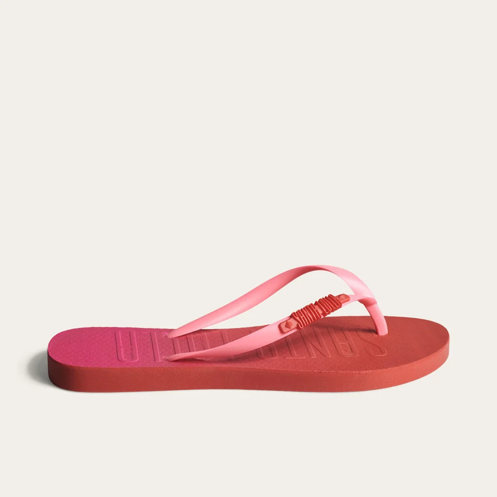 Chinelo Flip Flop Borracha Rosa Fruti Neon - vista 2 de 3