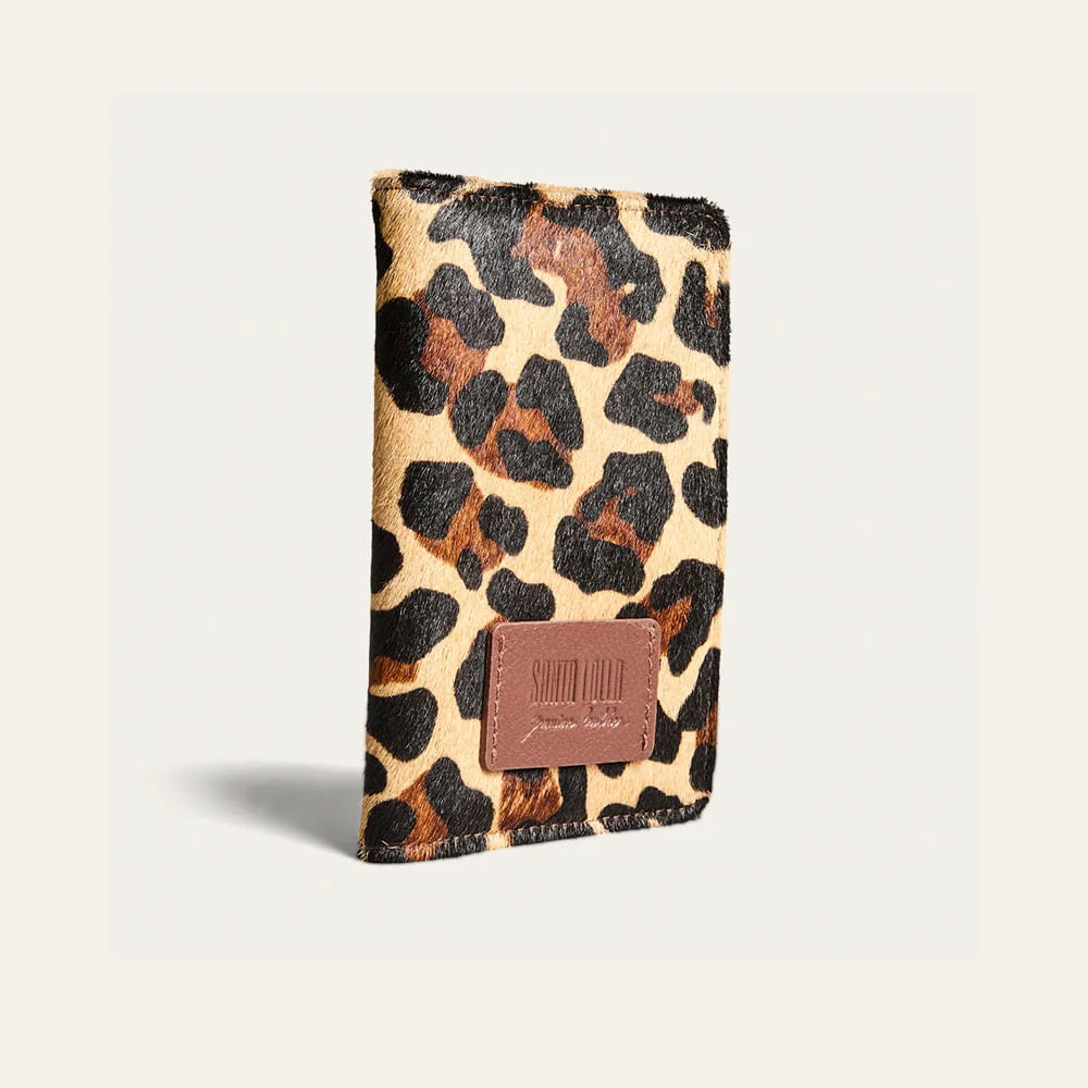 Carteira Couro Pelo Animal Print Onça - vista 2 de 3