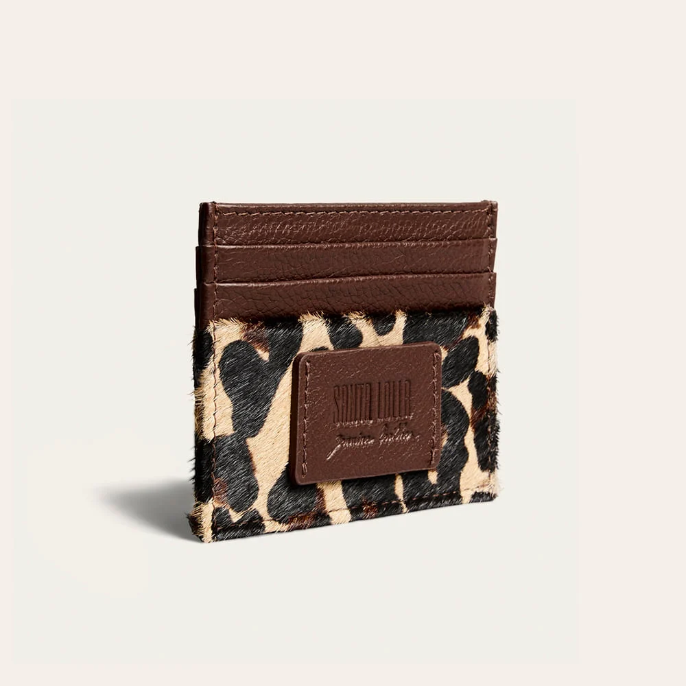 Porta Cartão Couro Pelo Animal Print Onça - vista 2 de 3