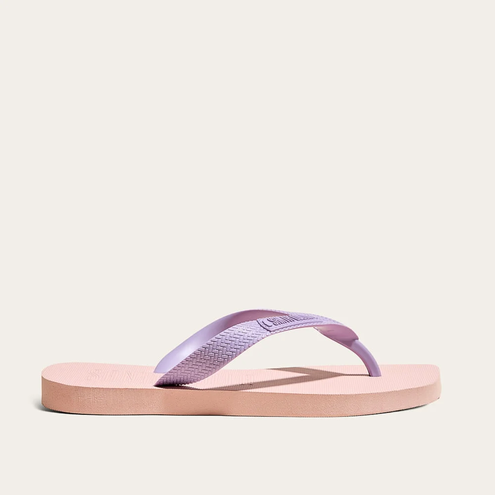 Chinelo Flip Flop Borracha Bico Quadrado Rosa Purple - vista 1 de 2