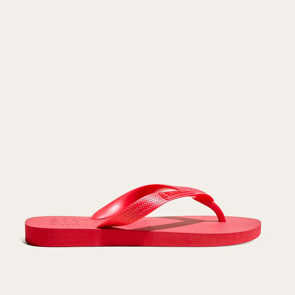 Chinelo Flip Flop Borracha Vermelho Candy - vista 1 de 2