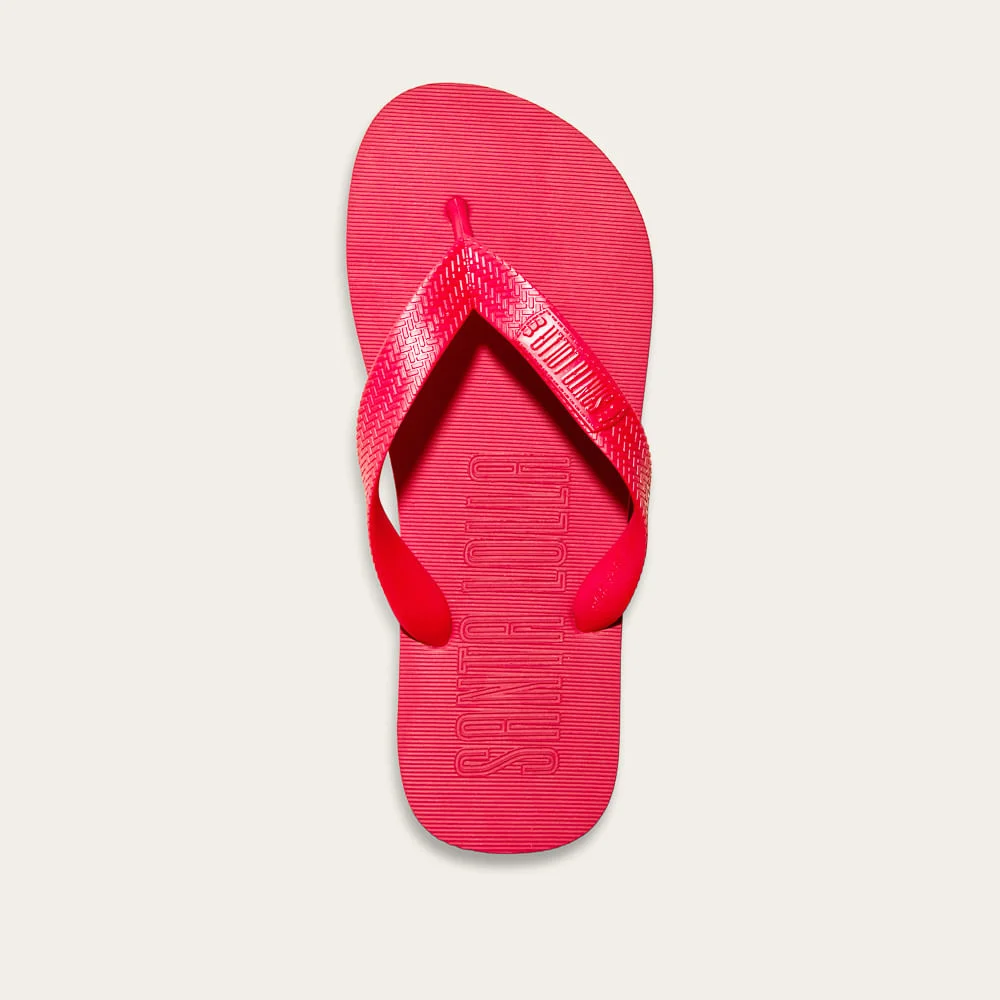 Chinelo Flip Flop Borracha Vermelho Candy - vista 2 de 2