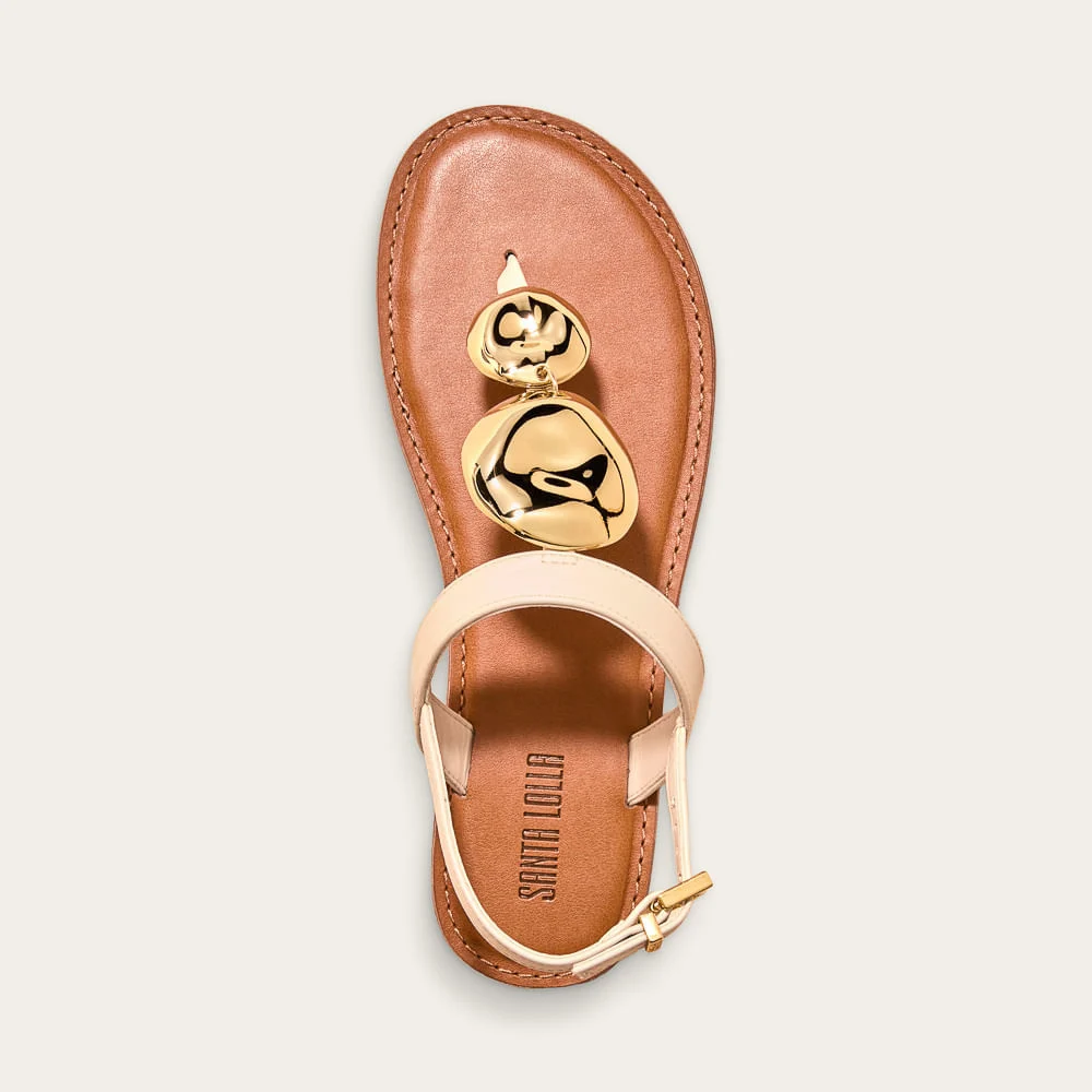 Rasteira Metal Napa Soft Off White - vista 2 de 2