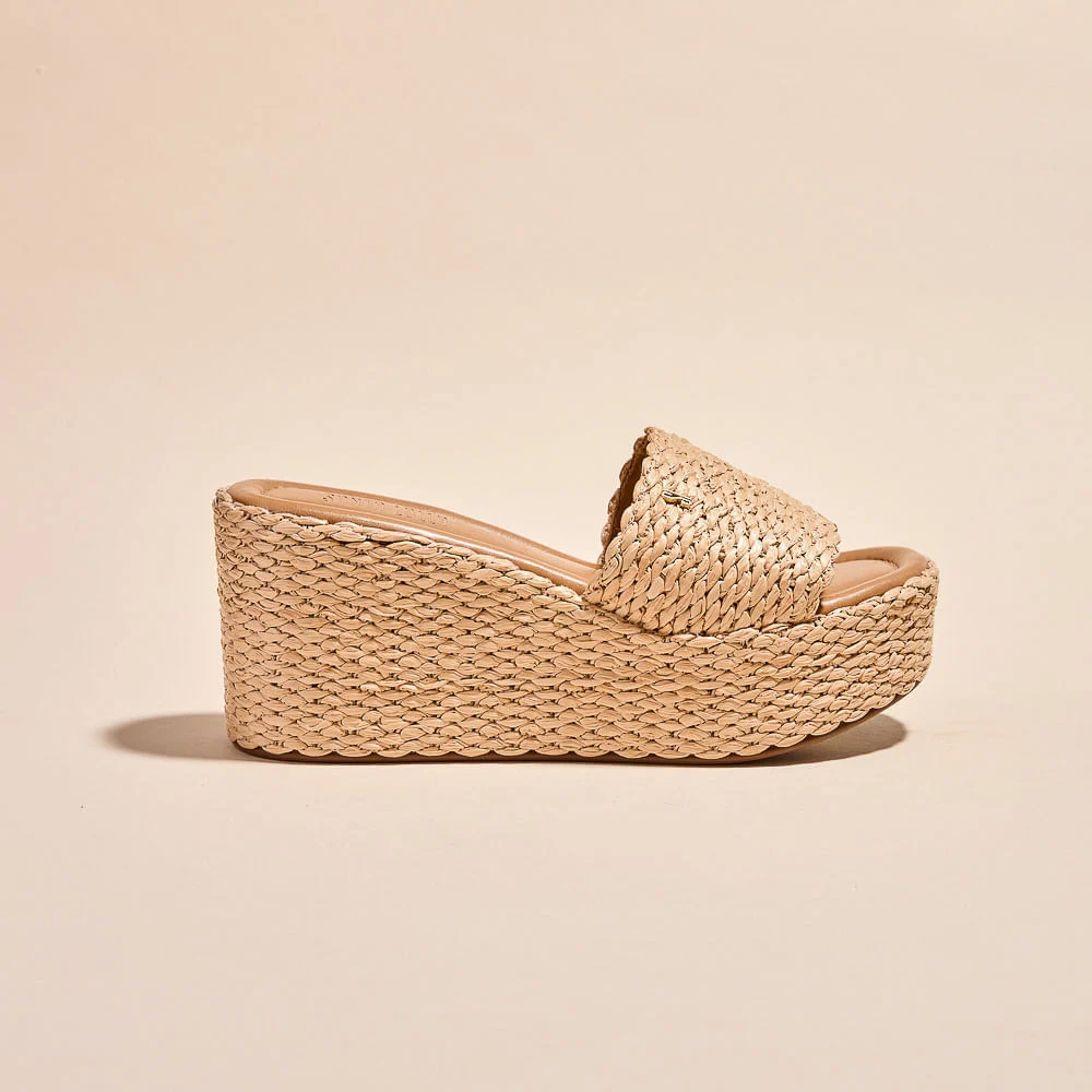 Tamanco Espadrille Plataforma Tramado - vista 1 de 2