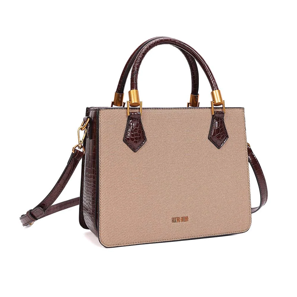 Bolsa Canvas Alça Dupla Bege Areia - vista 7 de 7