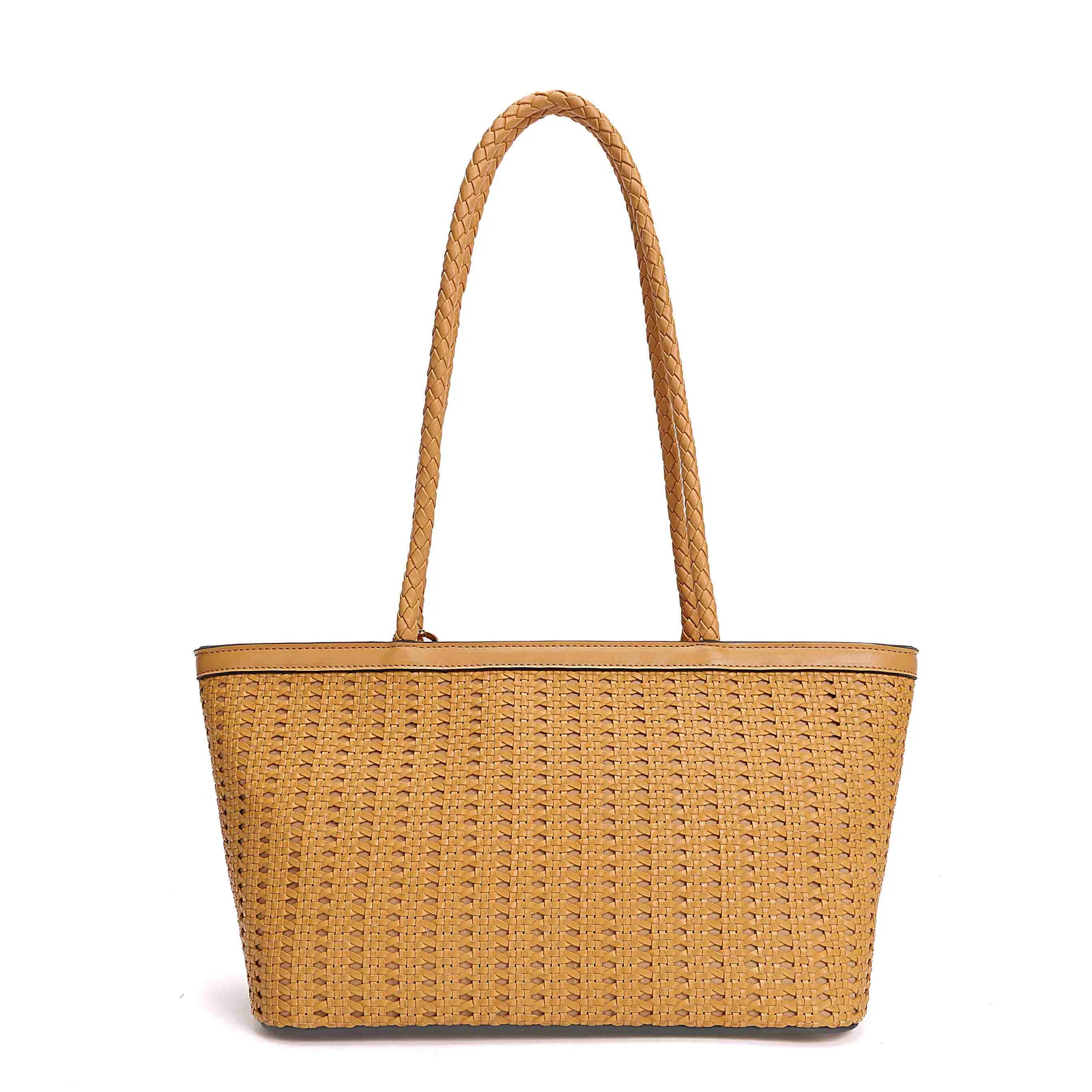 Bolsa Shopper Tressê Alça De Ombro Caramelo Doce De Leite - vista 3 de 4