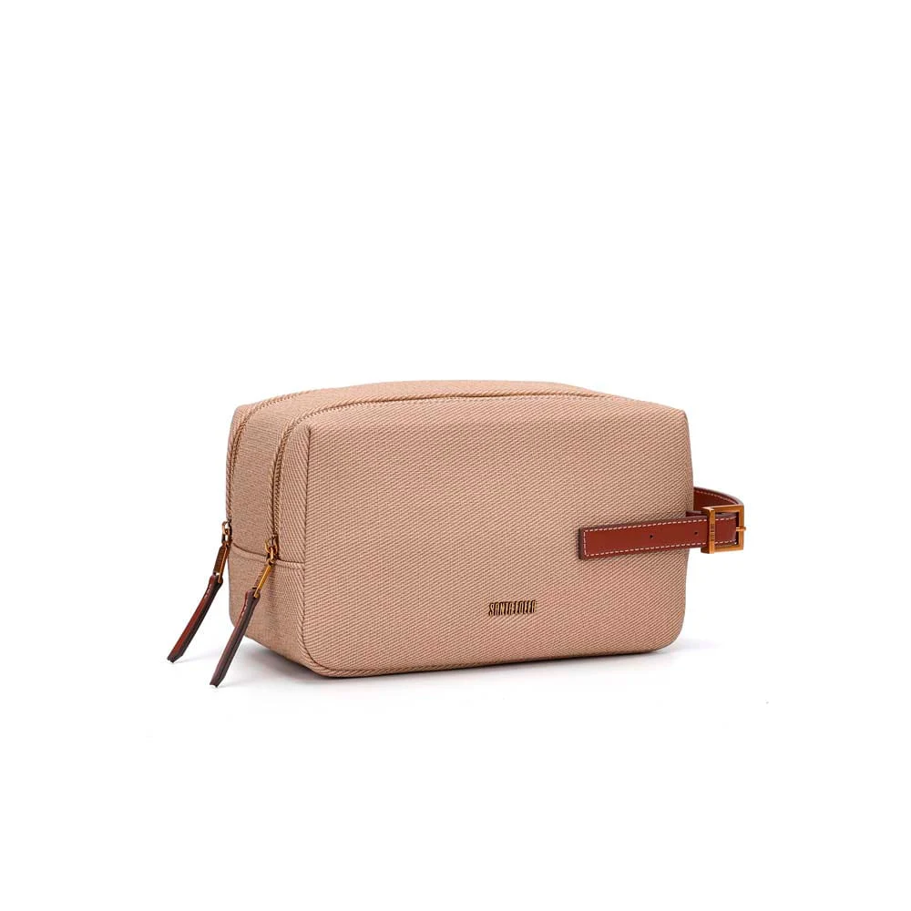 Necessaire Canvas Bege Areia - vista 2 de 6