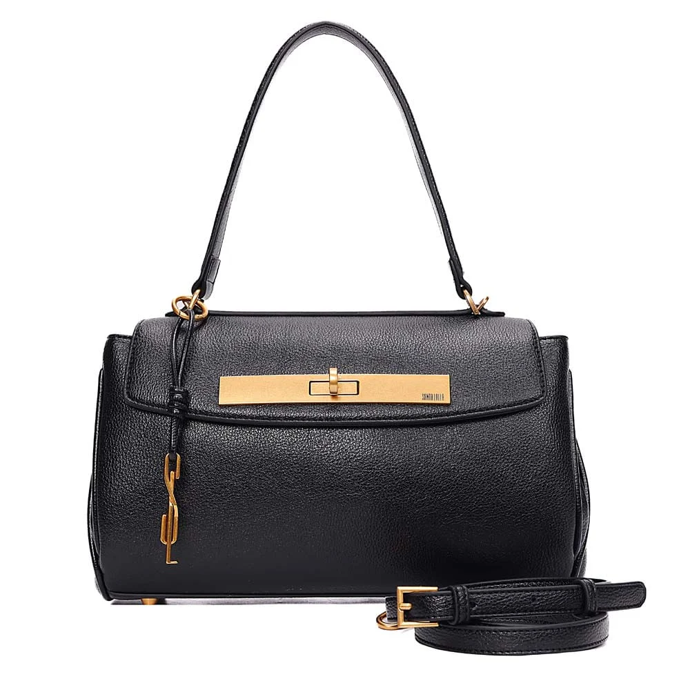 Bolsa Média Floater Alça De Ombro Preta - vista 1 de 7