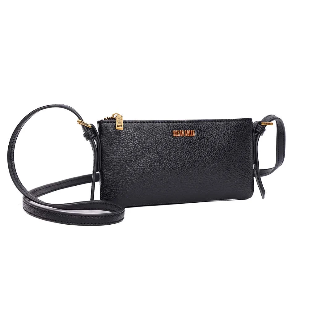 Bolsa Na Caixa Soft Transversal Preta Black - vista 3 de 7