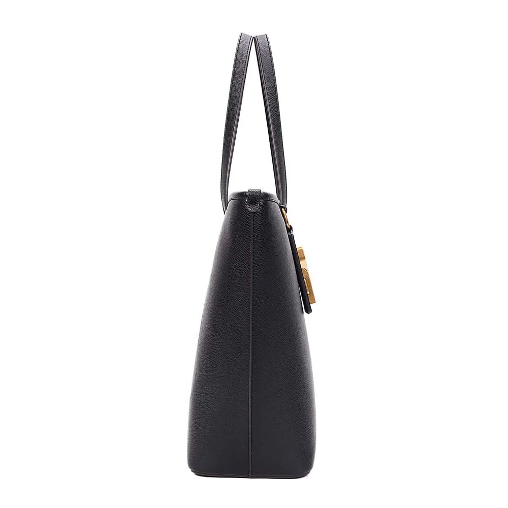 Bolsa Shopper Risco Alça De Ombro Preta - vista 4 de 7