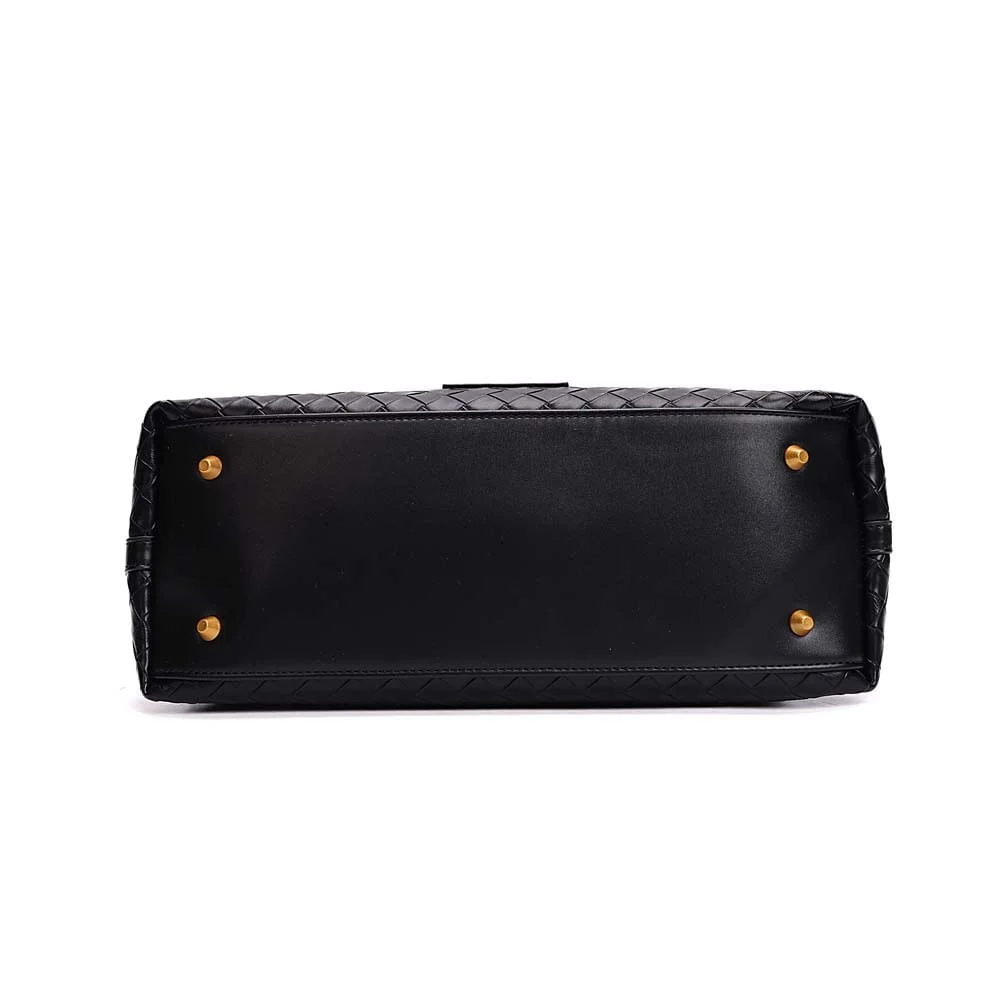 Bolsa Grande Tressê Alça De Ombro Preta - vista 5 de 7