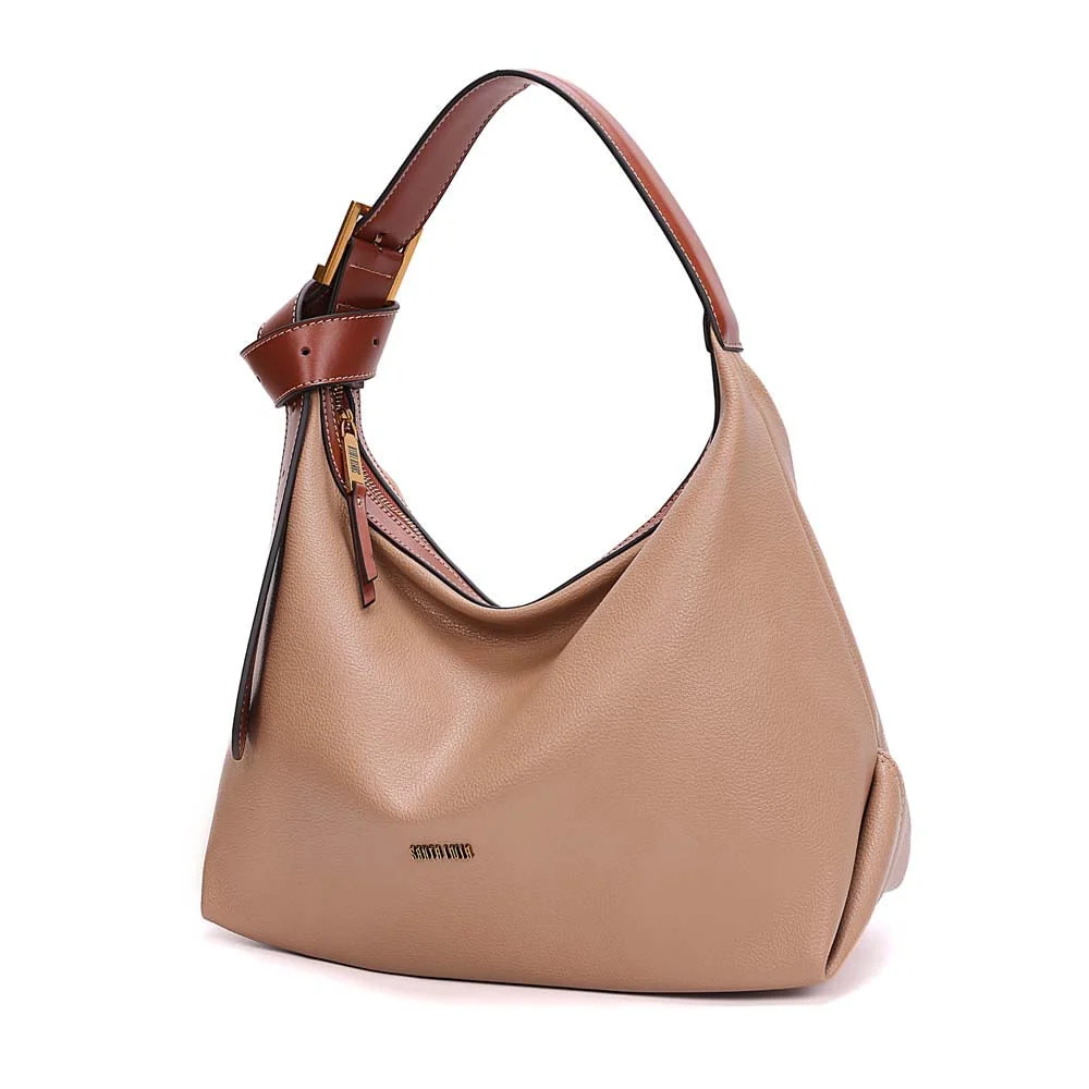 Bolsa Média Floater Alça De Ombro Bege Areia - vista 3 de 7