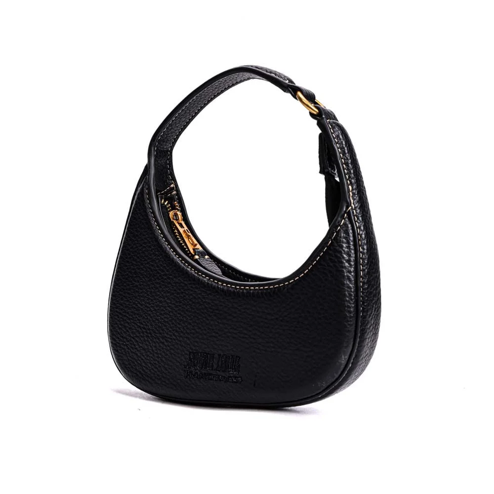 Bolsa Meia Lua Com Caixa Floater Preta - vista 4 de 8