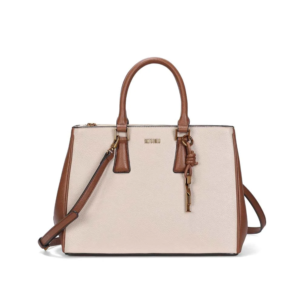 Bolsa Tote Grande Floater Alça Transversal Marfim - vista 1 de 3