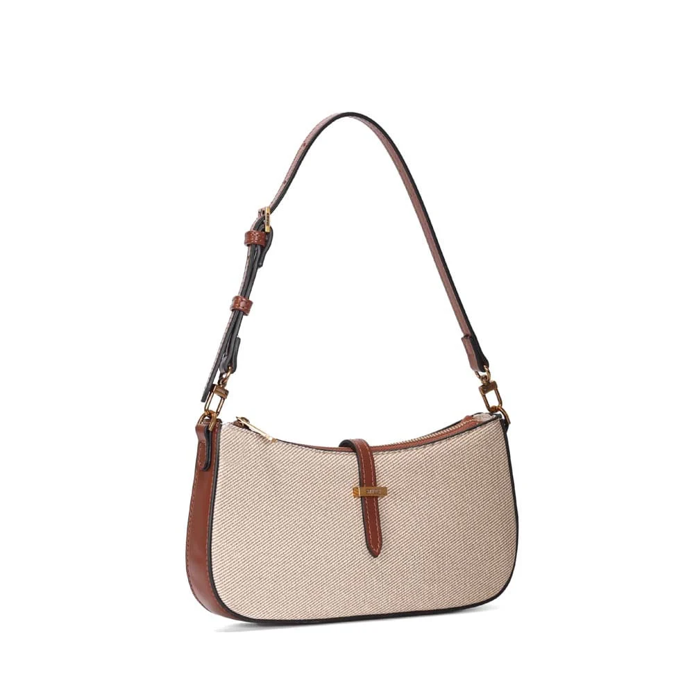 Bolsa Baguete Média Estruturada Canas New Marfim - vista 2 de 3