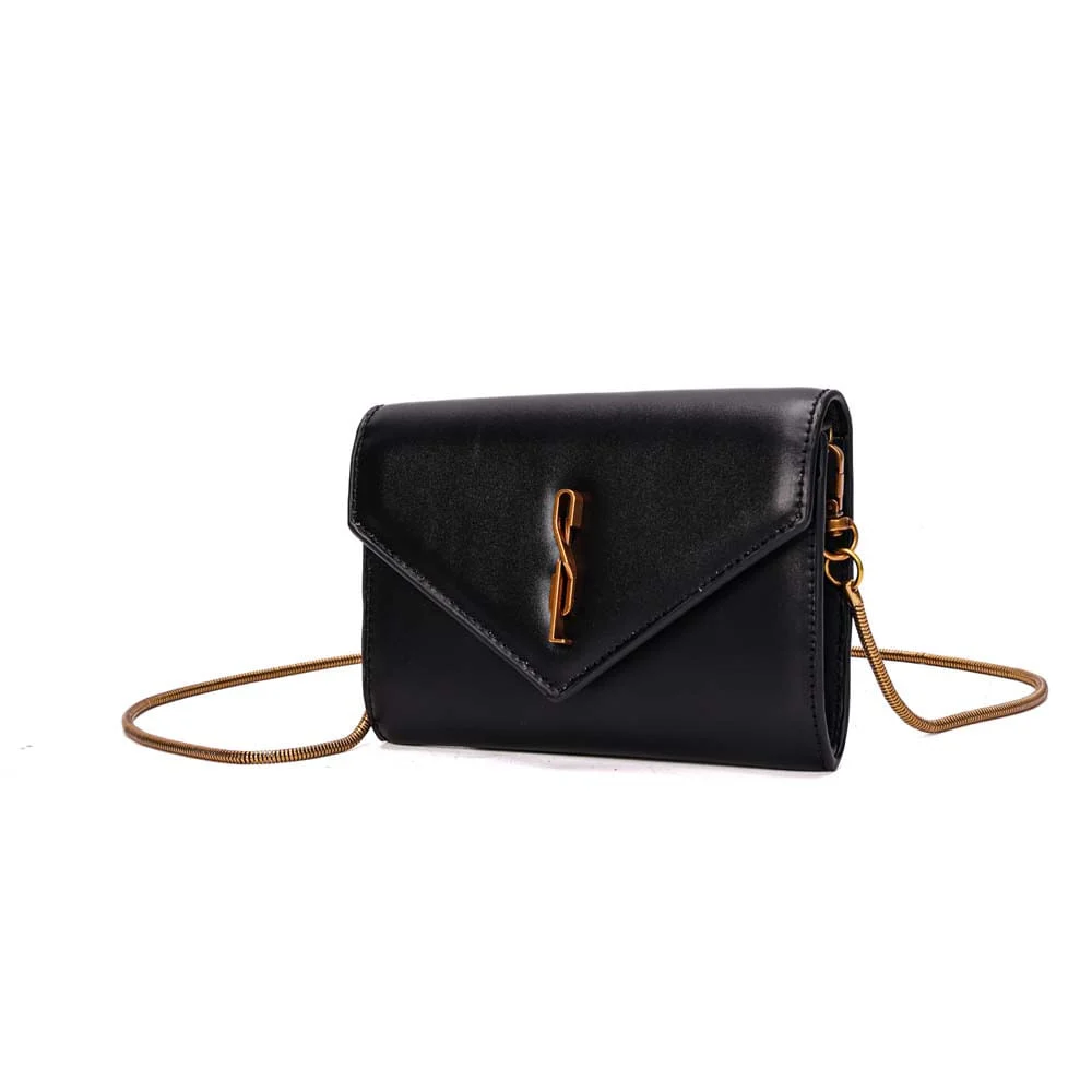Bolsa Carteira Pequena Soft Liso Transversal Preto - vista 3 de 4