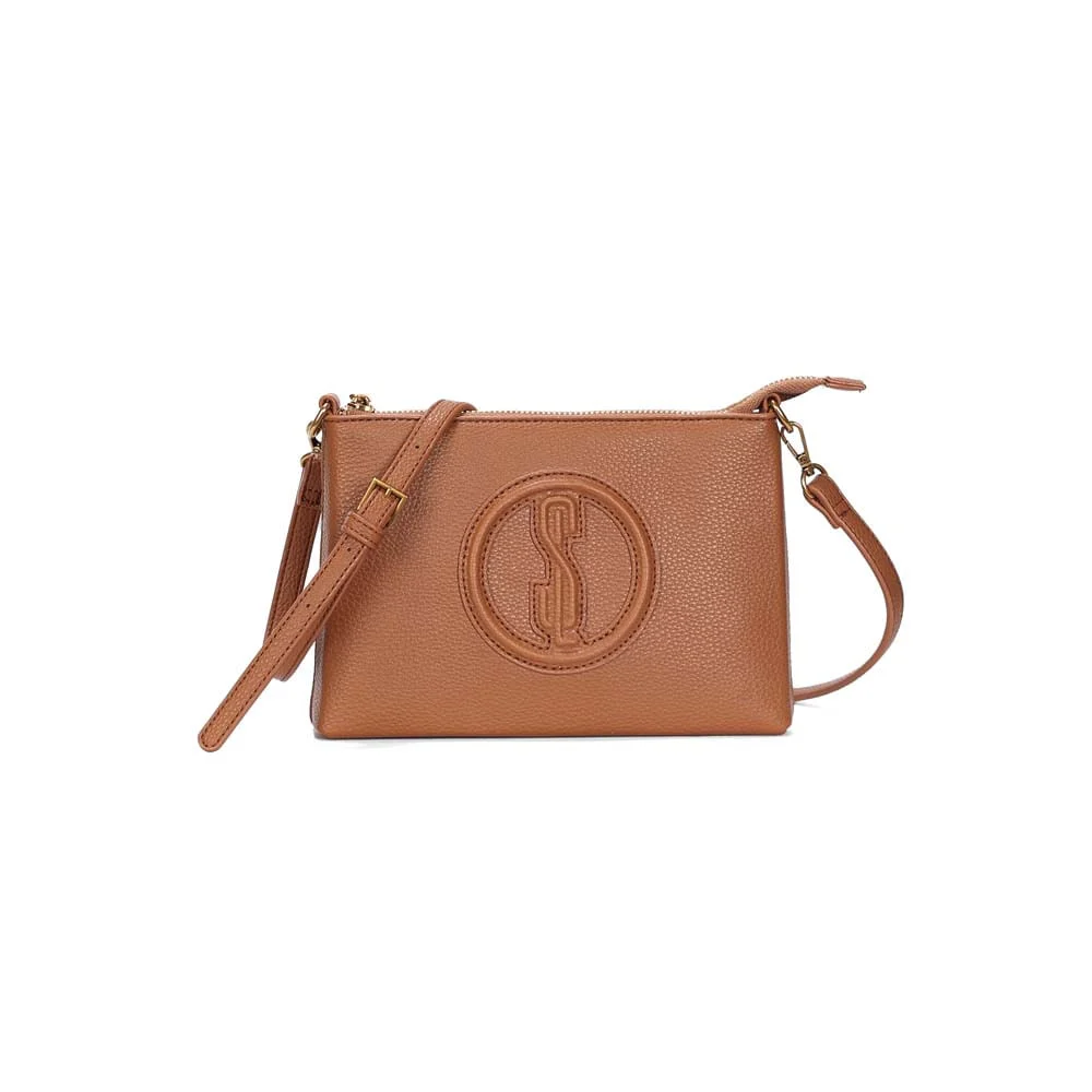 Bolsa Clutch Pequena Floater Marrom Safari Transversal - vista 1 de 2